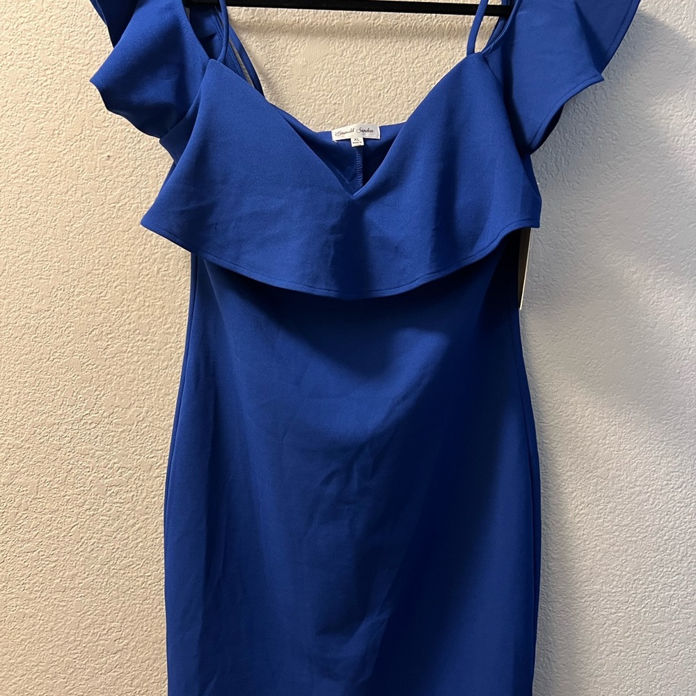 Emerald Sundae Blue Sleeveless Sundress for Cocktail